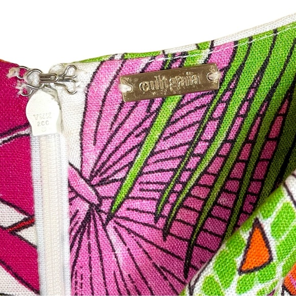 Cult Gaia Dina Floral Cutout Midi Dress Linen Blend Size 4 - Picture 10 of 15